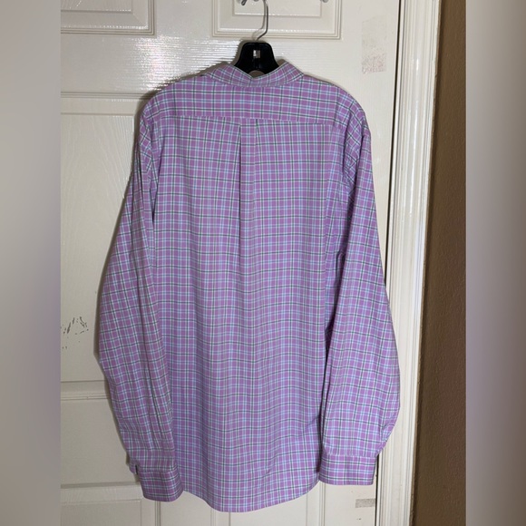 Ralph Lauren Shirt Mens XXL Pink Slim Fit Button Up Performance Pony - Picture 6 of 9